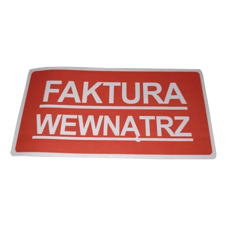 ETYKIETA 100X50MM FAKTURA WEWNĄTRZ A25